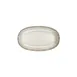 Turgla T-MSZT29OV-6 Oval Porcelain Platter, 12" x 7" Brown Finish, Elegant Dinnerware Tray 1 image