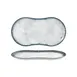 Turgla T-SMABB38DT-6 Plastic Serving Platter, 15" x 7.75" Rectangular White Porcelain, Blue Accent 1 image