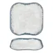 Turgla T-SMABB40KR-6 Ambience Square China Plate, 13.25" x 13.25" Porcelain, Deep Blue Finish 1 image