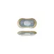 Turgla T-SMRT19OV-12 Oval Yellow Porcelain Platter, 7.5" W x 4.25" D, Elegant Dinnerware Serving Tray 1 image