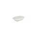 Turgla T-ZT16DKY-12 Gourmet Deep Rectangular Plate, 6.25" x 4.25" Warm White Porcelain with Deep Rim 1 image