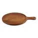 Turgla TRG01PZ - Round Wooden Serving Plate, 17" Diameter x 0.75" Height, Brown Natural Wood Finish 2 image