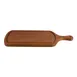Turgla TRG02PBO - Rectangular Wooden Serving Plate, 19" x 9", Brown Finish, Wood Dinnerware 2 image