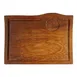 Turgla TRG02SB - Rectangular Wooden Serving Plate, 12" x 9", Brown Finish, Wood Dinnerware 1 image