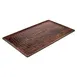 Turgla TRI534 EcoGrain Platter, 20.75" x 12.75" x 0.5" Rectangular Brown Flat Plastic Plate 2 image