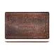 Turgla TRI534 EcoGrain Platter, 20.75" x 12.75" x 0.5" Rectangular Brown Flat Plastic Plate 1 image