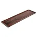 Turgla TRI537 EcoGrain Platter, 20.75" x 6.25" x 0.5" Rectangular Brown Flat Plastic Plate 2 image