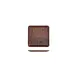 Turgla TRI747 - EcoGrain Composite Square Plate, 7" x 7" Brown Reusable Plastic, Flat Design 1 image