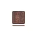 Turgla TRI748 EcoGrain Composite Plate, 8.75" x 8.75" Square Brown Reusable Plastic Flat Dinnerware 1 image