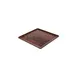 Turgla TRI749 EcoGrain Composite Plate, 10.25" x 10.25" Square Brown Reusable Plastic Flat Dish 2 image