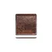 Turgla TRI749 EcoGrain Composite Plate, 10.25" x 10.25" Square Brown Reusable Plastic Flat Dish 1 image