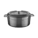 Turgla TTMN28GRY - 11" Cast Iron Sauce Pan, 7 Qt., 5" H, Grey Finish, Induction Ready - 1/Each 1 image