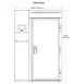 Follett FBC-40T-RH Roll-in Blast Chiller/ Shock Freezer, 2 Full Size Racks or Combi Carts 2 image