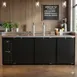 Continental Refrigerator KC90N – 90" 2‑Column Keg Cooler, 35 cu ft, Black, 4‑Barrel, R290, Stainless 8 image