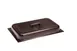Sterno 70112 Dome Cover - Rectangular Steel Chafing Dish Cover with Copper Vein Finish 1 image