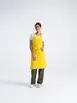 Chef Works F8-LEM-0 Butcher Apron, Adjustable Neck Strap, Pocket, Poly/Cotton, Lemon, 35" x 21"-24" 1 image