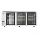 Atosa USA MBB90GGR 89" Three Section Back Bar Cooler with Glass Door, 30.1 cu. ft. 1 image