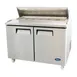 Atosa USA MSF8302GR 48" Two Section Sandwich/Salad Prep Table w/ 2 Doors, 12 Pans, 13.4 cu. ft. 9 image