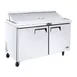 Atosa USA MSF8302GR 48" Two Section Sandwich/Salad Prep Table w/ 2 Doors, 12 Pans, 13.4 cu. ft. 4 image