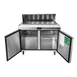 Atosa USA MSF8302GR 48" Two Section Sandwich/Salad Prep Table w/ 2 Doors, 12 Pans, 13.4 cu. ft. 6 image