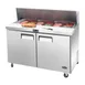 Atosa USA MSF8302GR 48" Two Section Sandwich/Salad Prep Table w/ 2 Doors, 12 Pans, 13.4 cu. ft. 7 image