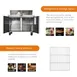 Atosa USA MSF8302GR 48" Two Section Sandwich/Salad Prep Table w/ 2 Doors, 12 Pans, 13.4 cu. ft. 8 image