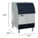 Atosa USA YR280-AP-161 24" Air Cooled Half Cube 283 lb Undercounter Ice Machine with 88 lb Bin 4 image