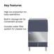 Atosa USA YR280-AP-161 24" Air Cooled Half Cube 283 lb Undercounter Ice Machine with 88 lb Bin 7 image