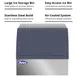Atosa USA YR280-AP-161 24" Air Cooled Half Cube 283 lb Undercounter Ice Machine with 88 lb Bin 8 image