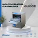 Eurodib DSP3 Lamber 18" High Temp Undercounter Glasswasher, 30 Racks/Hr, Gravity Drain 6 image
