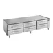 Randell 20092R 92" 6 Drawers Refrigerated Chef Base w/ Marine Edge, Remote 1 image