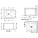 GSW USA SE2424FM 24" Floor Mount Mop Sink, Stainless Steel / 20"W x 20"L x 10"D Bowl 5 image