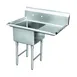 GSW USA SEE18181R S.Steel One Compartment Sink, 18" Right Drainboard / 39-1/8"W X 24"D X 45"H 1 image