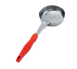 Vollrath 6433865 Spoodle 8 oz (236 ml) Stainless Steel Spoon, Orange Nylon Handle, 14"3/16, 4" Bowl 1 image
