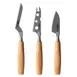 Boska 306941 Amigo Small Cheese Knife Set, 3‑Piece, Beech Wood Handle, Stainless Steel Blades 1 image