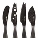 Boska 307088 Mini Monaco+ Cheese Knife Set, Black Stainless Steel, Precision Cutting Blade - 1/Set 1 image