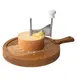 Boska 320108 Cheese Curler Friends, 9.49" Dia x 5.83" H, Stainless Steel Blade, Wood Handle - 1/Each 1 image