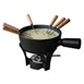 Boska 853528 Fondue Set Nero, 7.87" Dia x 7.09" H, 1 Pan, 6 Forks, 1 Burner, Cast Iron Base 1 image