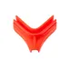 TableCraft Products 12228 Pour Easy Bar Mix Pourer, 5.25" x 4" x 2.75" Square Silicone, Red 1 image