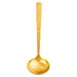 TableCraft Products 12991 Ladle, 4 oz, 3.75" Dia x 12" Length, Gold PVD Stainless Steel 1 image