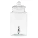TableCraft Products 12998 Octagon Beverage Dispenser, 1 Gallon, 6" x 8" x 12.5", Clear Glass 1 image