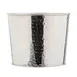 TableCraft Products 13016 Dispenser, 10" Dia. x 8" Mirror‑Hammered Stainless Steel, Silver Finish 1 image