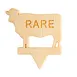 TableCraft Products 13110 Cow-Shape Steak Markers RARE, 1.25" x 0.10" x 1.375", Bamboo, - 100/Pack 1 image