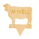 TableCraft Products 13113 Steak Markers M-Well, 1.25" x 0.10" x 1.38" Bamboo, Medium Well - 100/Pack 1 image