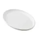 TableCraft Products 13116 - Terra Collection Serving Plate, 9" x 6" x 0.875", Oval Melamine White 1 image