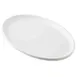 TableCraft Products 13117 - Terra Collection Serving Plate, 11" x 7" x 0.875", Oval Melamine White 1 image