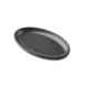 TableCraft Products 13118 - Terra Serving Plate, 7" x 4" x 0.875" Oval Speckled Melamine Gray 1 image