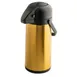 TableCraft Products 13133 - 3L Coffee Airpot, Gold PVD Finish, Steel, 6" x 8.5" x 15.25" 1 image