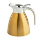 TableCraft Products 13138 Coffee Carafe & Creamer, 18 Oz (0.5‑0.9 L), 18/8 Steel, Gold Brushed 1 image