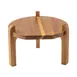 TableCraft Products 13381 Stand, 11.25" x 11.25" x 8" Acacia Wood Brown, Fits 12999 & 13000 1 image